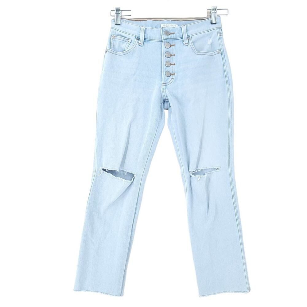 Lucky Brand Blue Stretch Crop Jeans Mid-Rise